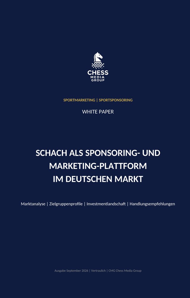 Cover des White Papers: Schach als Sponsoring- und Marketing-Plattform im deutschen Markt